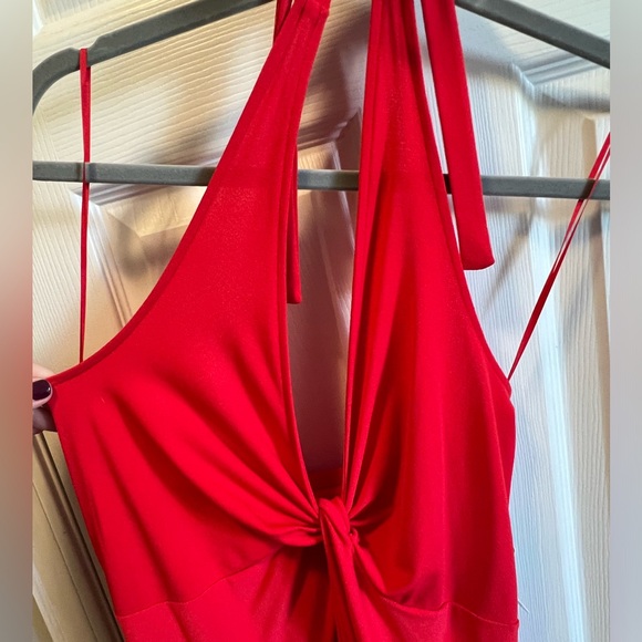 NWT Express Halter Neck Twist Front Mini Dress Women’s Size Medium - Picture 7 of 10